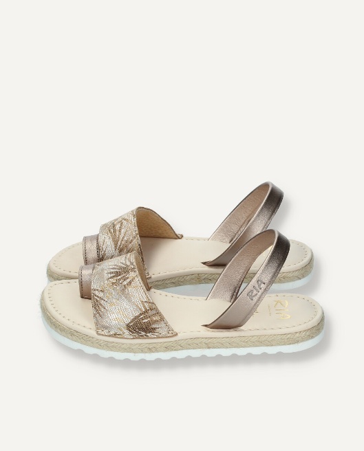 Minorchine - Sandalo easy on fascia cuoio naturale, Made in Spagna