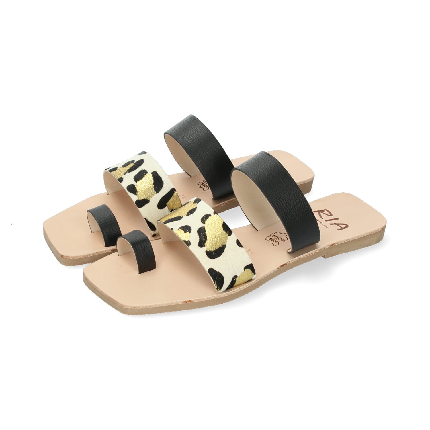Sandalia plana Orlando Leopardo